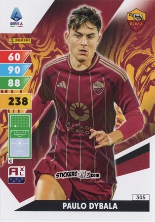 Cromo Paulo Dybala - Calciatori 2024-2025. Adrenalyn XL
 n. 305 - Panini