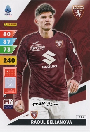 Sticker Raoul Bellanova - Calciatori 2024-2025. Adrenalyn XL
 n. 313 - Panini