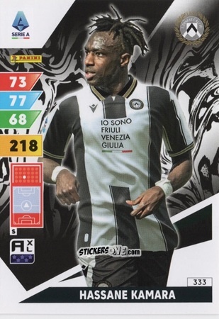 Cromo Hassane Kamara - Calciatori 2024-2025. Adrenalyn XL
 n. 333 - Panini