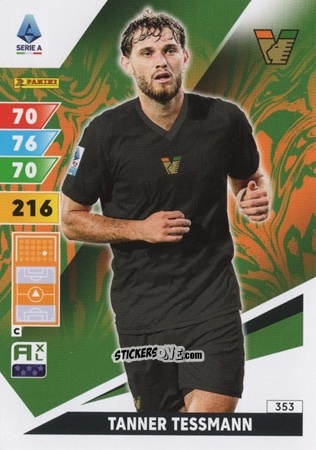 Sticker Tanner Tessmann - Calciatori 2024-2025. Adrenalyn XL
 n. 353 - Panini
