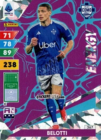 Figurina Andrea Belotti - Calciatori 2024-2025. Adrenalyn XL
 n. 367 - Panini