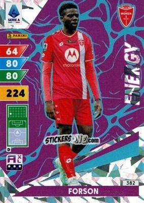 Sticker Omari Forson - Calciatori 2024-2025. Adrenalyn XL
 n. 382 - Panini