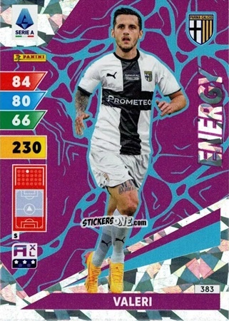 Cromo Emanuele Valeri - Calciatori 2024-2025. Adrenalyn XL
 n. 383 - Panini