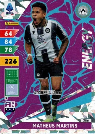 Sticker Matheus Martins - Calciatori 2024-2025. Adrenalyn XL
 n. 386 - Panini