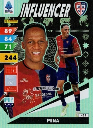 Cromo Yerry Mina - Calciatori 2024-2025. Adrenalyn XL
 n. 417 - Panini
