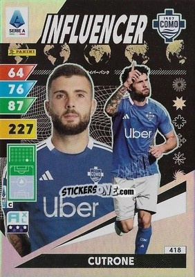 Sticker Patrick Cutrone - Calciatori 2024-2025. Adrenalyn XL
 n. 418 - Panini