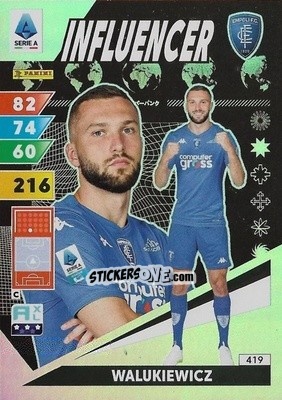 Cromo Sebastian Walukiwwicz - Calciatori 2024-2025. Adrenalyn XL
 n. 419 - Panini