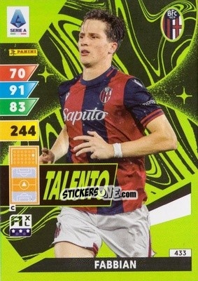 Sticker Giovanni Fabbian - Calciatori 2024-2025. Adrenalyn XL
 n. 433 - Panini