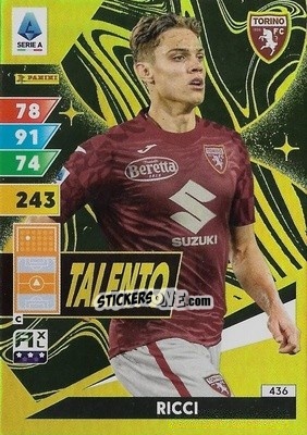 Sticker Samuele Ricci - Calciatori 2024-2025. Adrenalyn XL
 n. 436 - Panini