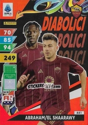 Cromo Tammy Abraham / Stephan El Shaarawy - Calciatori 2024-2025. Adrenalyn XL
 n. 441 - Panini