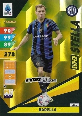 Figurina Nicolò Barella - Calciatori 2024-2025. Adrenalyn XL
 n. 449 - Panini