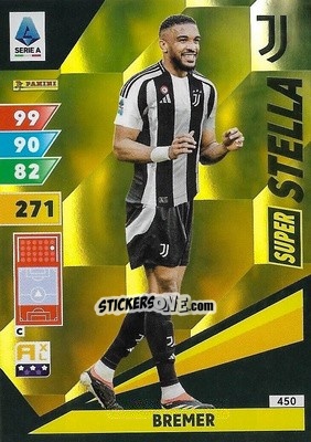 Cromo Bremer - Calciatori 2024-2025. Adrenalyn XL
 n. 450 - Panini