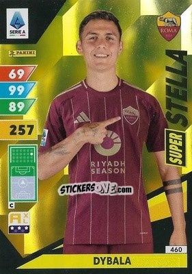 Cromo Paulo Dybala - Calciatori 2024-2025. Adrenalyn XL
 n. 460 - Panini
