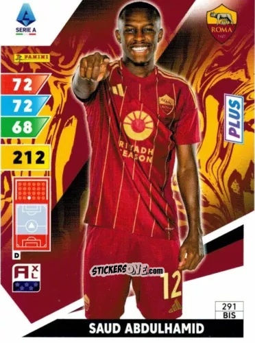 Sticker Saud Abdulhamid - Calciatori 2024-2025. Adrenalyn XL
 n. 291bis - Panini