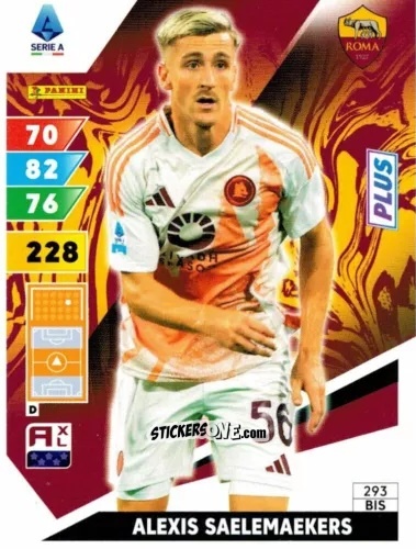 Sticker Alexis Saelemaekers - Calciatori 2024-2025. Adrenalyn XL
 n. 293bis - Panini