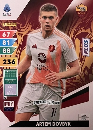 Figurina Artem Dovbyk - Calciatori 2024-2025. Adrenalyn XL
 n. 306bis - Panini
