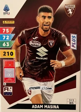 Sticker Adam Masina - Calciatori 2024-2025. Adrenalyn XL
 n. 313bis - Panini
