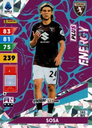Sticker Borna Sosa - Calciatori 2024-2025. Adrenalyn XL
 n. 385bis - Panini