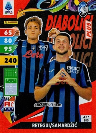 Cromo Retegui / Samardzic - Calciatori 2024-2025. Adrenalyn XL
 n. 437bis - Panini
