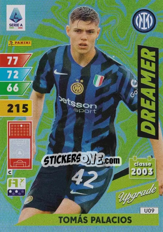 Sticker Tomas Palacios - Calciatori 2024-2025. Adrenalyn XL
 n. U9 - Panini