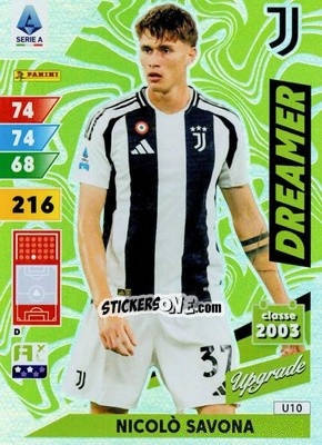 Sticker Nicolo Savona - Calciatori 2024-2025. Adrenalyn XL
 n. U10 - Panini