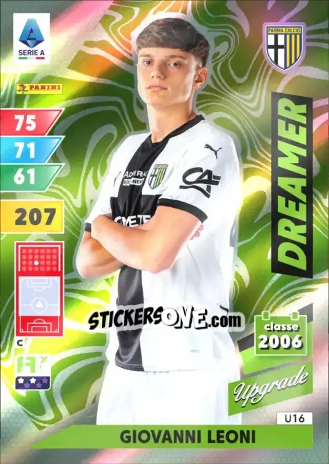 Sticker Giovanni Leoni - Calciatori 2024-2025. Adrenalyn XL
 n. U16 - Panini
