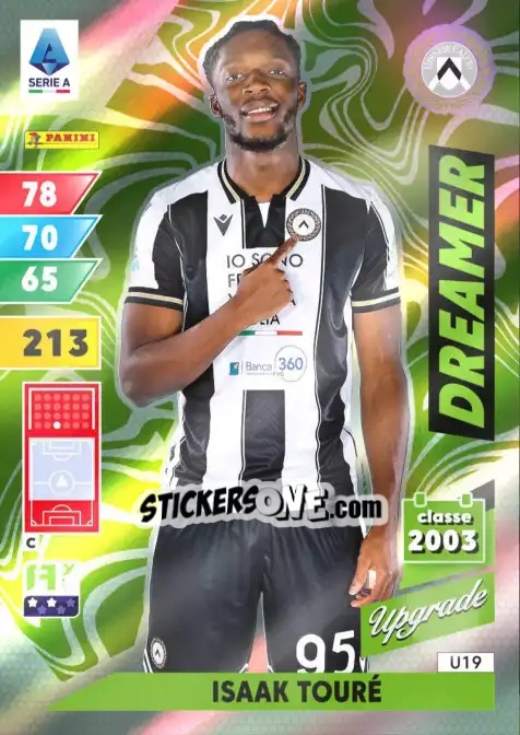Cromo Isaak Toure - Calciatori 2024-2025. Adrenalyn XL
 n. U19 - Panini