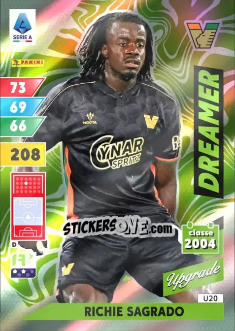 Sticker Richie Sagrado - Calciatori 2024-2025. Adrenalyn XL
 n. U20 - Panini