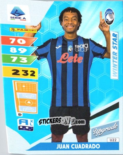 Sticker Juan Cuadrado - Calciatori 2024-2025. Adrenalyn XL
 n. U22 - Panini