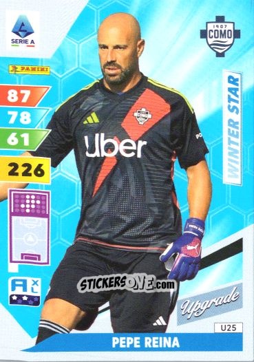 Figurina Pepe Reina - Calciatori 2024-2025. Adrenalyn XL
 n. U25 - Panini