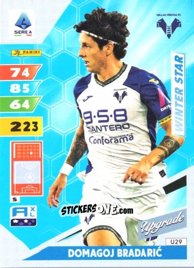 Sticker Domagoj Bradaric - Calciatori 2024-2025. Adrenalyn XL
 n. U29 - Panini