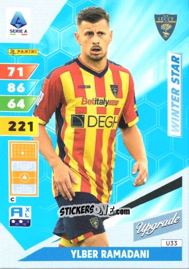 Cromo Ylber Ramadani - Calciatori 2024-2025. Adrenalyn XL
 n. U33 - Panini