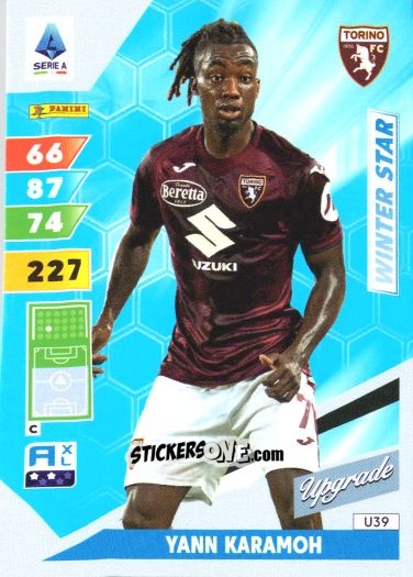 Cromo Yann Karamoh - Calciatori 2024-2025. Adrenalyn XL
 n. U39 - Panini