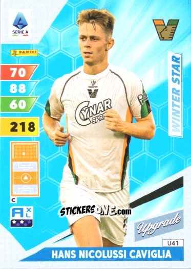 Sticker Hans Nicolussi Caviglia - Calciatori 2024-2025. Adrenalyn XL
 n. U41 - Panini