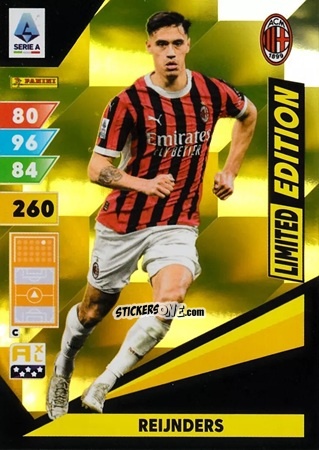 Cromo Reijnders - Calciatori 2024-2025. Adrenalyn XL
 n. LE-RE - Panini