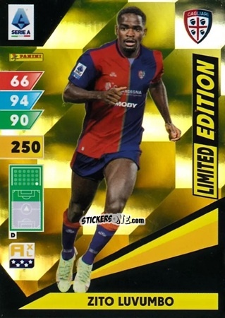 Sticker Zito Luvumbo - Calciatori 2024-2025. Adrenalyn XL
 n. LE-ZL - Panini