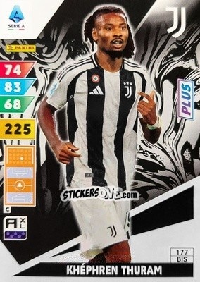 Cromo Khephren Thuram - Calciatori 2024-2025. Adrenalyn XL
 n. 177bis - Panini