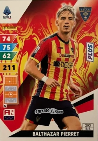 Cromo Balthazar Pierret - Calciatori 2024-2025. Adrenalyn XL
 n. 203bis - Panini