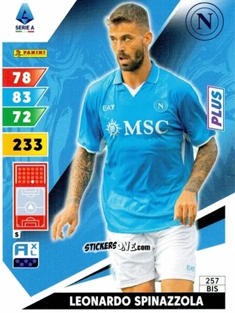 Cromo Leonardo Spinazzola - Calciatori 2024-2025. Adrenalyn XL
 n. 257bis - Panini