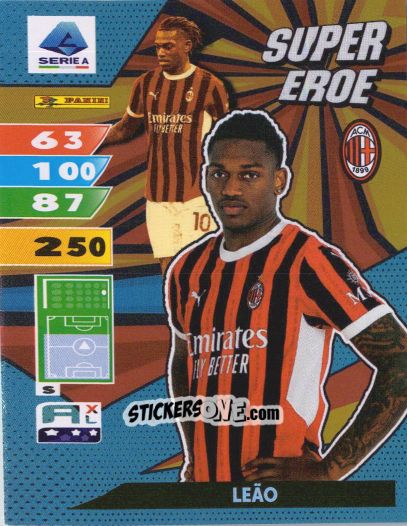 Cromo Rafael Leão - Calciatori 2024-2025. Adrenalyn XL
 n. SE5 - Panini