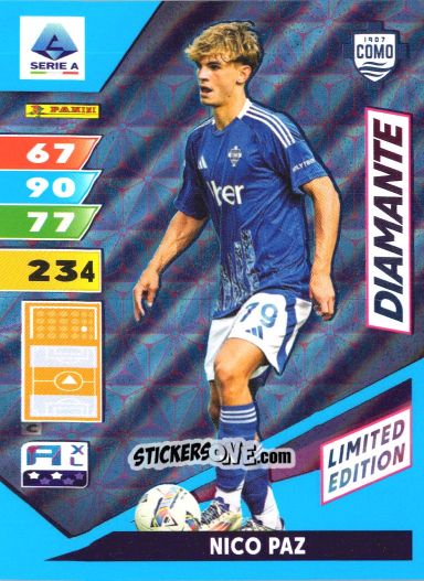 Sticker Nico Paz - Calciatori 2024-2025. Adrenalyn XL
 n. LED-NP - Panini