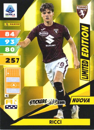 Sticker Samuele Ricci - Calciatori 2024-2025. Adrenalyn XL
 n. LE-SR - Panini