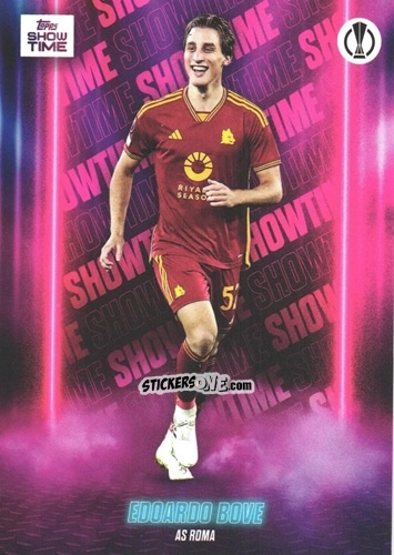 Figurina Edoardo Bove - UEFA Club Competitions Showtime 2023/24
 n. 12SH - Topps