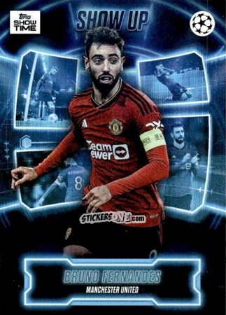 Sticker Bruno Fernandes - UEFA Club Competitions Showtime 2023/24
 n. 1SU - Topps