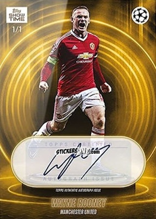 Figurina Wayne Rooney - UEFA Club Competitions Showtime 2023/24
 n. 3AU - Topps