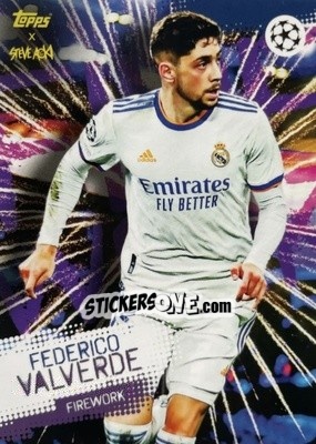 Sticker Federico Valverde - UEFA Champions League 2021-2022 Football Festival by Steve Aoki
 n. 7 - Topps