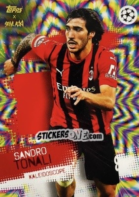 Sticker Sandro Tonali - UEFA Champions League 2021-2022 Football Festival by Steve Aoki
 n. 33 - Topps