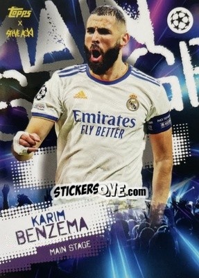 Figurina Karim Benzema - UEFA Champions League 2021-2022 Football Festival by Steve Aoki
 n. 58 - Topps