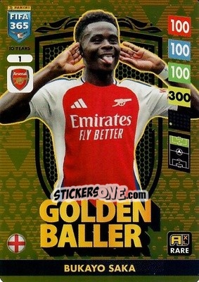 Figurina Bukayo Saka - FIFA 365: 2024-2025. Adrenalyn XL
 n. 1 - Panini