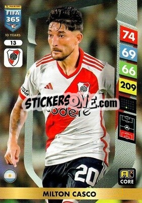 Figurina Milton Casco - FIFA 365: 2024-2025. Adrenalyn XL
 n. 13 - Panini